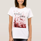 Personalisiert Business T - Shirt Blood Spritzer V (Vorderseite)