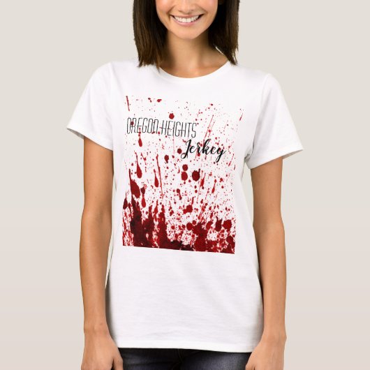 Personalisiert Business T - Shirt Blood Spritzer V (Vorderseite)