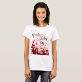 Personalisiert Business T - Shirt Blood Spritzer V (Vorne ganz)