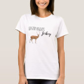 Personalisiert Business T - Shirt Deer Doe Buck Wo (Vorderseite)