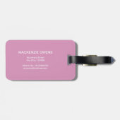 Personalisiert Butterfly Bliss Gepäckanhänger (Rückseite horizontal)
