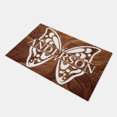 Personalisiert Butterfly Doormat Fußmatte (Schrägansicht)