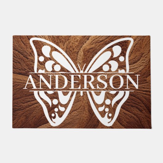 Personalisiert Butterfly Doormat Fußmatte (Vorderseite)
