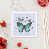 Personalisiert Butterfly Geburtstag Serviette (Beispiel)