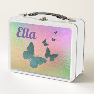 Personalisiert Butterfly-Lunchbox Metall Brotdose
