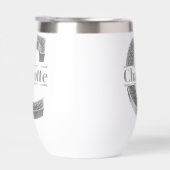 Personalisiert C Erste Silver Monogramm Ihr Name (Rechts)