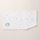 Personalisiert C Erste Silver Monogramm Ihr Name Badhandtuch Set (Handtuch)