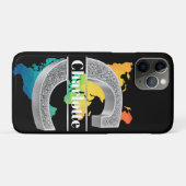 Personalisiert C Erste Silver Monogramm Ihr Name Case-Mate iPhone Hülle (Rückseite (Horizontal))