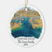 Personalisiert Cabo San Lucas Ornament, Mexiko Keramik Ornament (Links)
