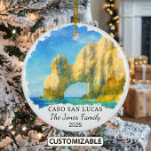 Personalisiert Cabo San Lucas Ornament, Mexiko Keramik Ornament