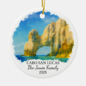 Personalisiert Cabo San Lucas Ornament, Mexiko Keramik Ornament (Vorne)