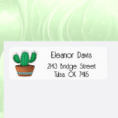 Personalisiert Cactus Lover's Rücksendeadressen-Au