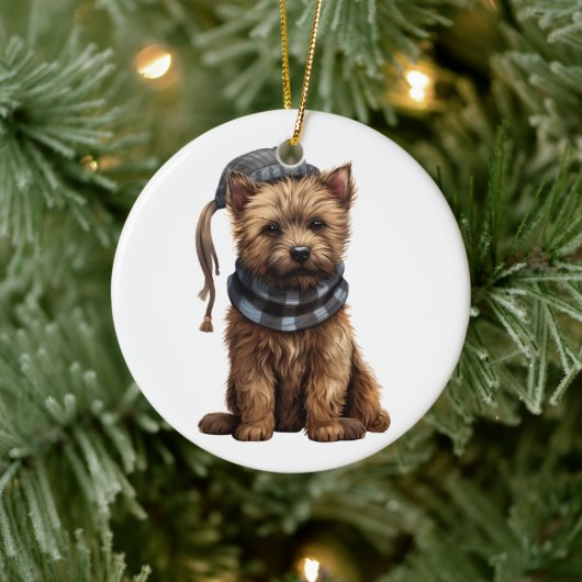 Personalisiert Cairn Terrier Dog Keramik Ornament (Baum)
