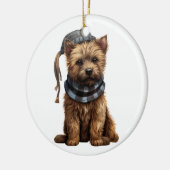 Personalisiert Cairn Terrier Dog Keramik Ornament (Links)