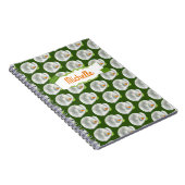 Personalisiert Calla Lilly Pattern Notizblock (Rechte Seite)