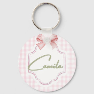 Personalisiert Camila Baby Girl Kinderzimmer Bow&G Schlüsselanhänger