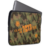 Personalisiert Camouflage Woodland Green Laptopschutzhülle (Vorne Rechts)