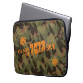 Personalisiert Camouflage Woodland Green Laptopschutzhülle (Vorderseite Links)