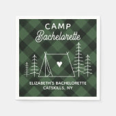 Personalisiert Camp Bachelorette Serviette (Vorderseite)