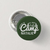 Personalisiert Camp Junggeselinnen-Abschied Brides Button (Vorne & Hinten)