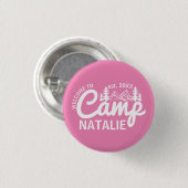 Personalisiert Camp Junggeselinnen-Abschied Brides Button (Vorne & Hinten)