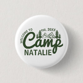 Personalisiert Camp Junggeselinnen-Abschied Brides Button