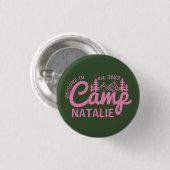 Personalisiert Camp Junggeselinnen-Abschied Brides Button (Vorne & Hinten)