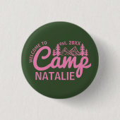 Personalisiert Camp Junggeselinnen-Abschied Brides Button (Vorderseite)