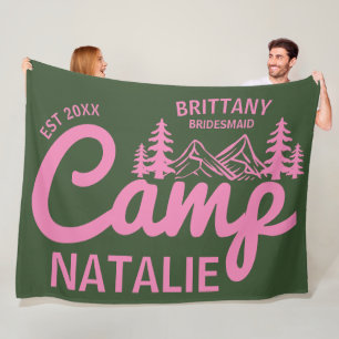 Personalisiert Camp Junggeselinnen-Abschied Brides Fleecedecke