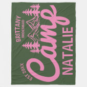 Personalisiert Camp Junggeselinnen-Abschied Brides Fleecedecke (Vorderseite)