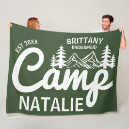 Personalisiert Camp Junggeselinnen-Abschied Brides Fleecedecke
