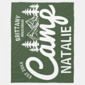 Personalisiert Camp Junggeselinnen-Abschied Brides Fleecedecke (Vorderseite)