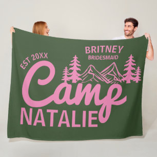 Personalisiert Camp Junggeselinnen-Abschied Brides Fleecedecke