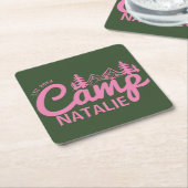 Personalisiert Camp Junggeselinnen-Abschied Brides Rechteckiger Pappuntersetzer (angewinkelt)