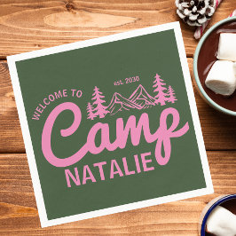 Personalisiert Camp Junggeselinnen-Abschied Brides Serviette