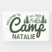 Personalisiert Camp Junggeselinnen-Abschied Cool E Banner (Horizontal)