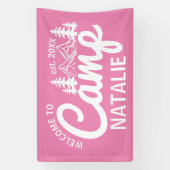 Personalisiert Camp Junggeselinnen-Abschied Cool E Banner (Vertikal)