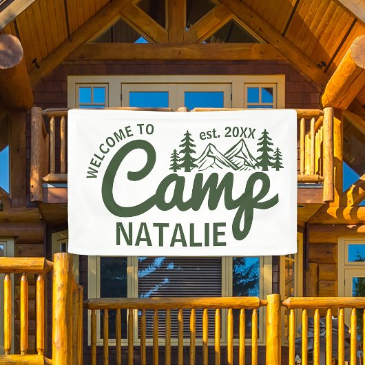 Personalisiert Camp Junggeselinnen-Abschied Cool E Banner