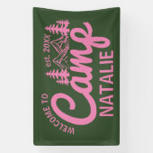 Personalisiert Camp Junggeselinnen-Abschied Cool E Banner (Vertikal)