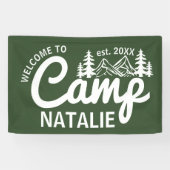 Personalisiert Camp Junggeselinnen-Abschied Cool E Banner (Horizontal)