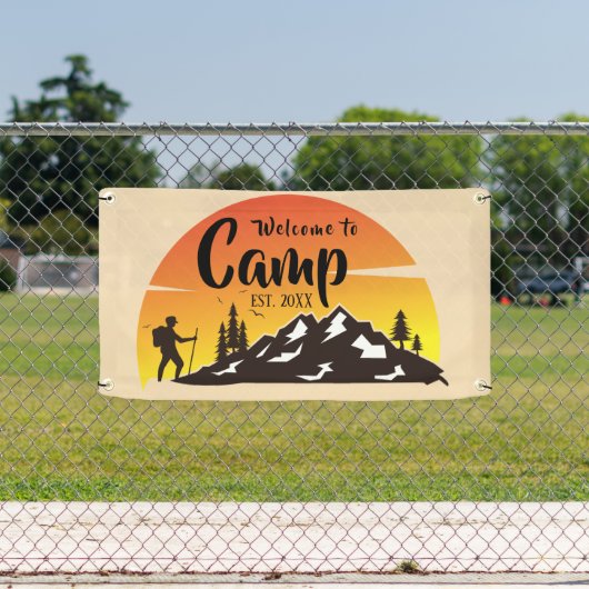 Personalisiert Camp Willkommensbanner Banner (Insitu)