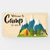 Personalisiert Camp Willkommensbanner Banner (Horizontal)