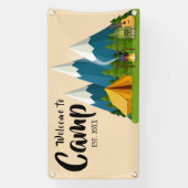 Personalisiert Camp Willkommensbanner Banner (Vertikal)