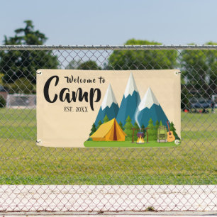 Personalisiert Camp Willkommensbanner Banner