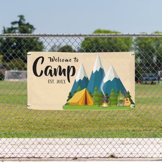 Personalisiert Camp Willkommensbanner Banner (Insitu)