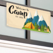 Personalisiert Camp Willkommensbanner Banner (Äußeres Gebäude)
