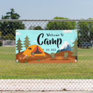 Personalisiert Camp Willkommensbanner Banner