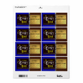 Personalisiert Candy Bar Golden Ticket (Vorne)