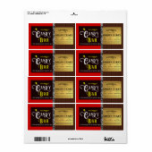 Personalisiert Candy Bar Golden Ticket (Vorne)