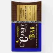 Personalisiert Candy Bar Golden Ticket Banner (Vertikal)